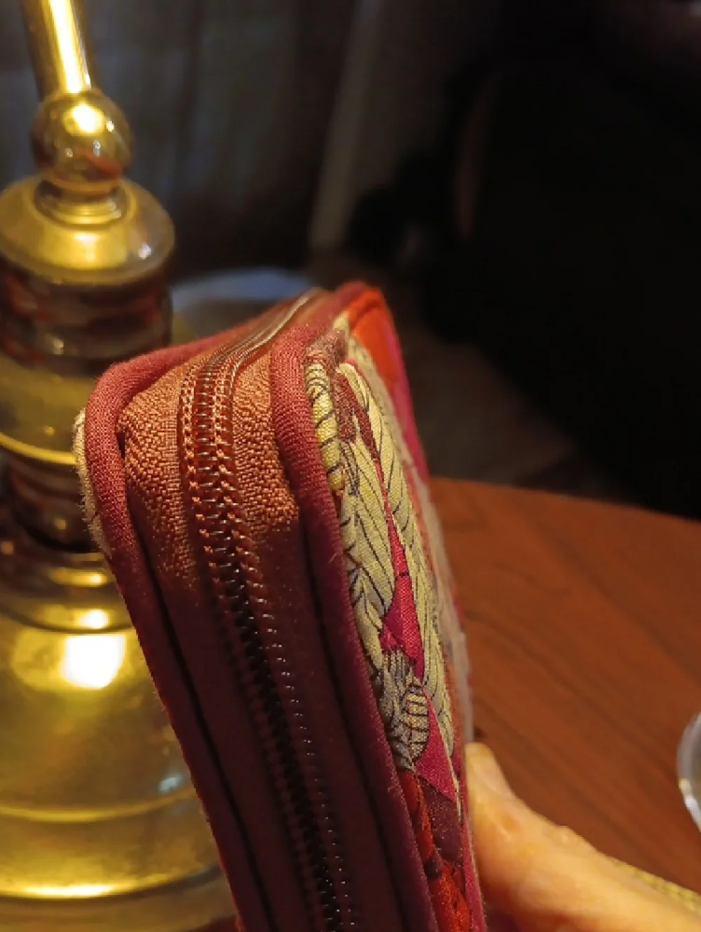 Vera Bradley Grab & Go RFID Wristlet in the retired Bohemian Blooms pattern. - Picture 8 of 14